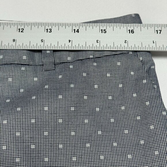 Talbots Gray Houndstooth Polka Dot Career Work Dress Pants Womens 10P - Picture 7 of 15